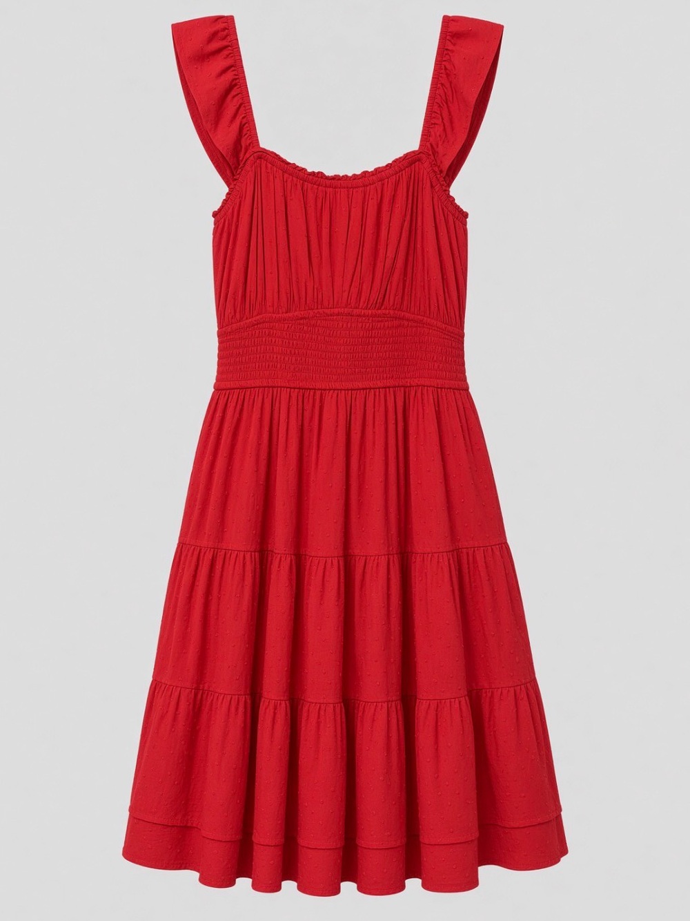 Hollister Red Swiss Dot Dress Size XL Built-In Shorts